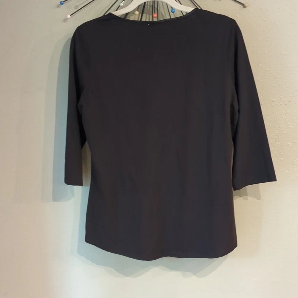 Black Wild South Qtr Sleeve Supima Cotton Size 12 Black Designed In New Zealand